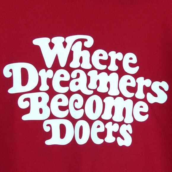 Uniqlo x Verdy Hoodie Women XL Red Rise Dreamers Become Doers Rise Again Pockets - Picture 6 of 10